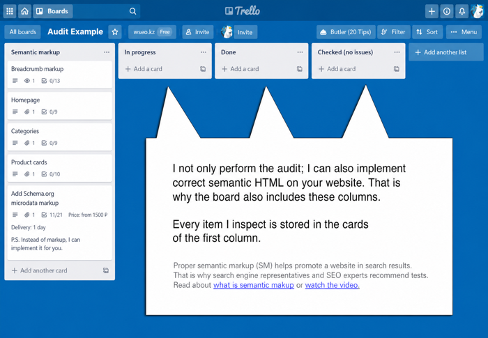 Trello Home Page